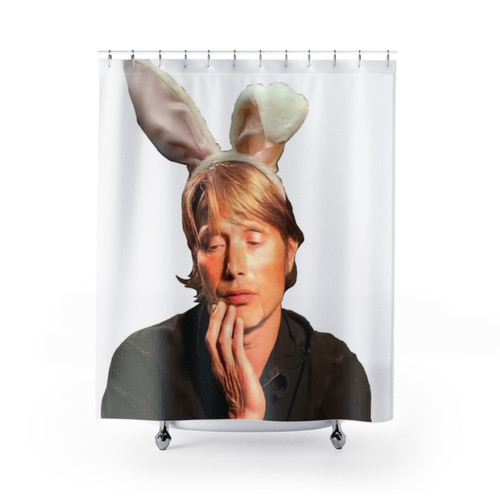 Mads Mikkelsen as Hannibal Lecter Shower Curtain
