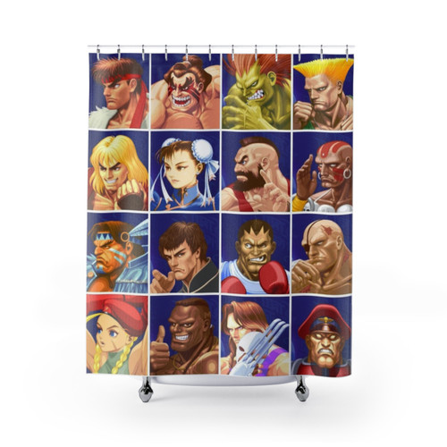 Street Fighter II Character Shower Curtains