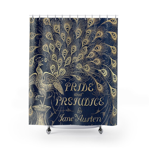 Pride and Prejudice Peacock Edition Shower Curtains