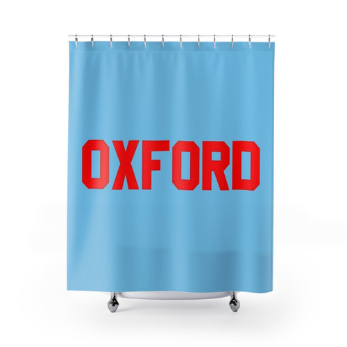 Oxford Rebel-themed Shower Curtain