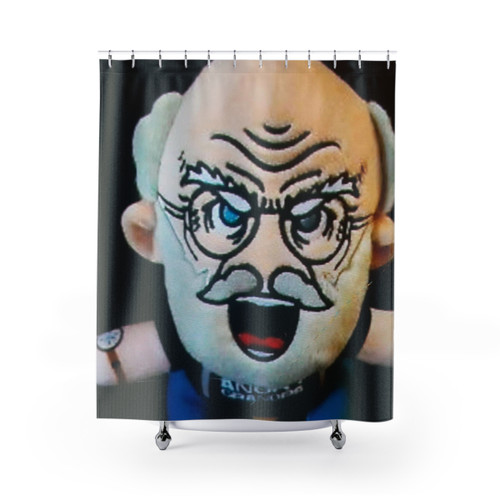 Angry Grandpa Plush Doll Shower Curtains
