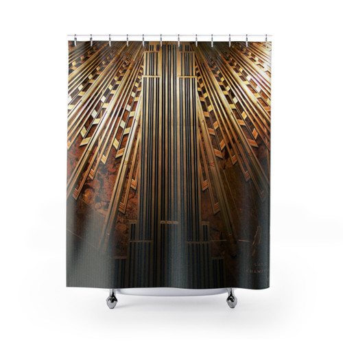 ESB Lobby New York Skyline Shower Curtain