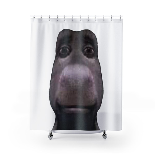 Funny Donkey Shower Curtain - Shrek Inspired Meme Design