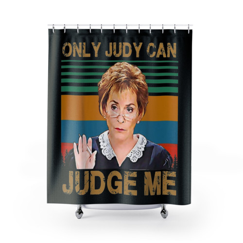 Funny Retro Vintage Shower Curtains - Only Judy Can Judge Me
