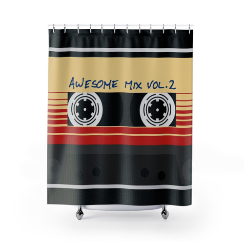 Retro Cassette Shower Curtain - Awesome Mixtape Vol 2