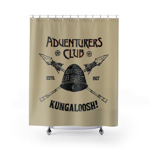 Adventurers Club Themed Shower Curtain