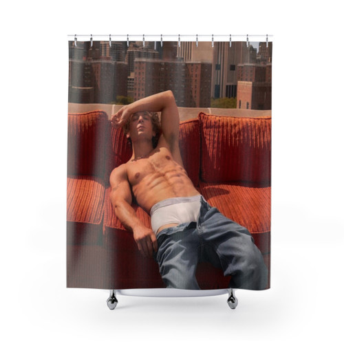Jeremy Allen White Aesthetic Shower Curtains