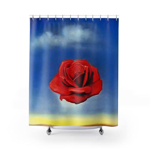 Salvador Dali The Meditative Rose Shower Curtains