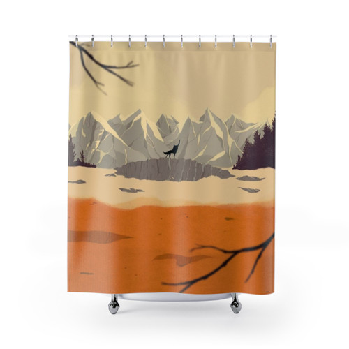Fantastic Mr Fox Wolf Shower Curtain