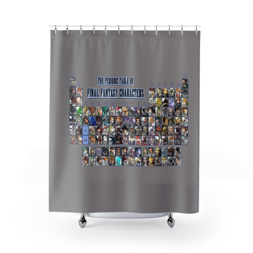 Final Fantasy Characters Periodic Table Shower Curtain