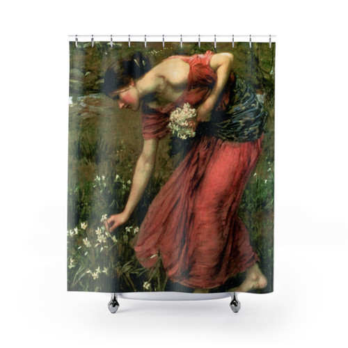 Narcissus Shower Curtains Featuring John William Waterhouse Art