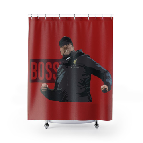 Jurgen Klopp 'BOSS' Liverpool FC Shower Curtains