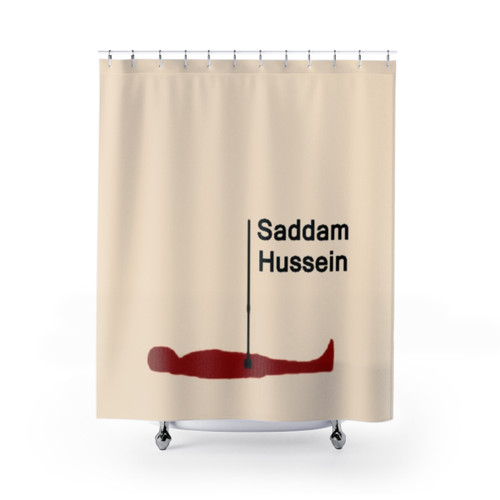 Saddam Hiding Spot Shower Curtains