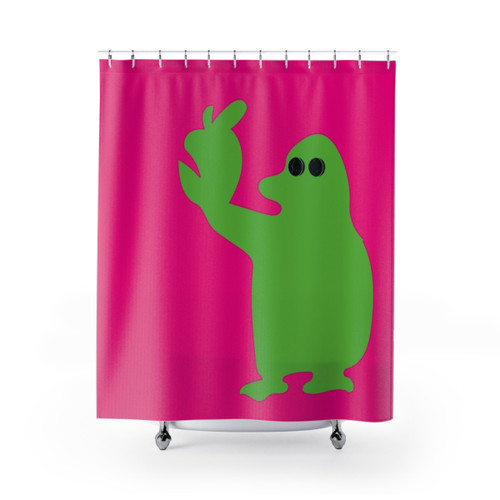 ICI Icon Logo Hot Pink Shower Curtains