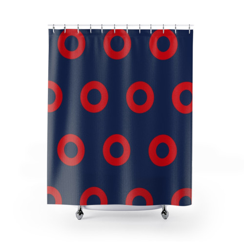 Phish Fishman Donut Pattern Shower Curtains