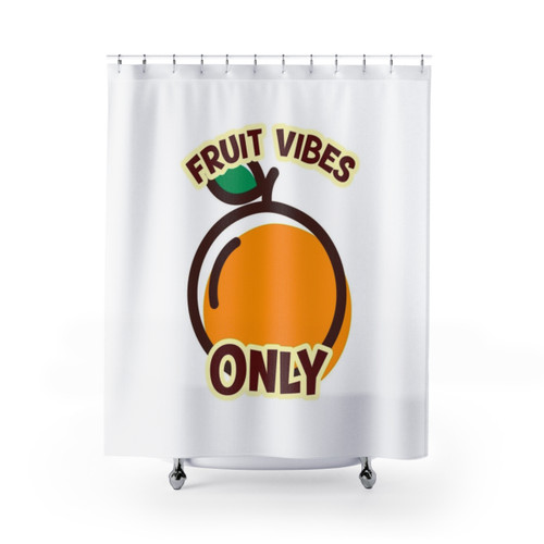 Colorful Fruit Vibes Shower Curtains