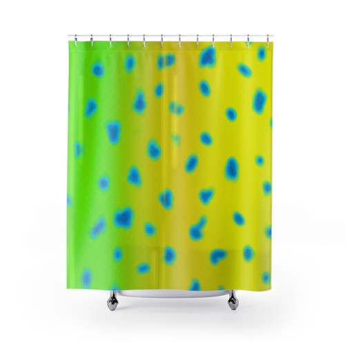 Mahi Mahi Pattern Shower Curtains for Fishing Enthusiasts