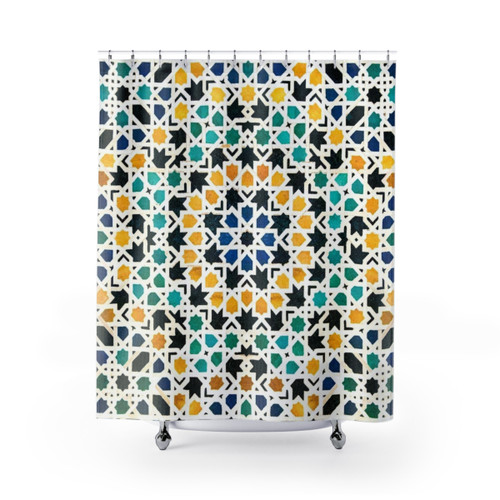 Alhambra Tessellation Shower Curtain