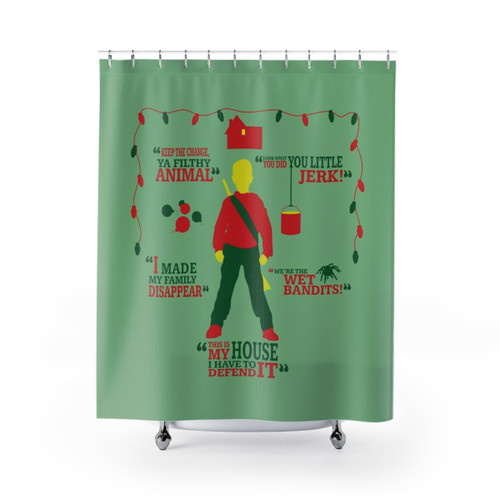 Home Alone Themed Shower Curtain