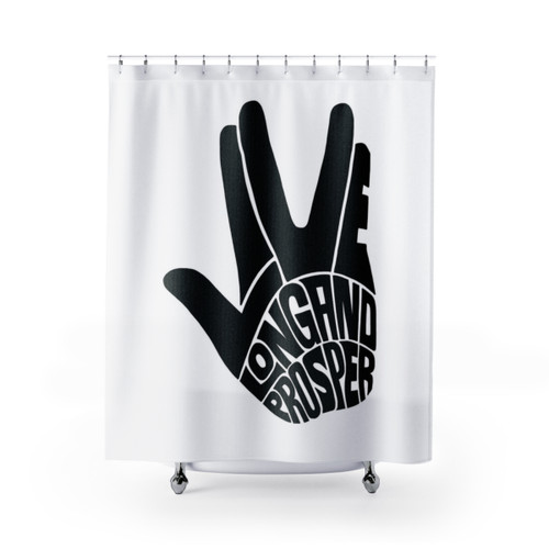 Star Trek Spock Live Long and Prosper Shower Curtains