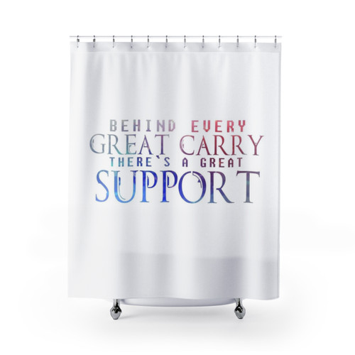 Supportive shower curtains for MOBA gamers