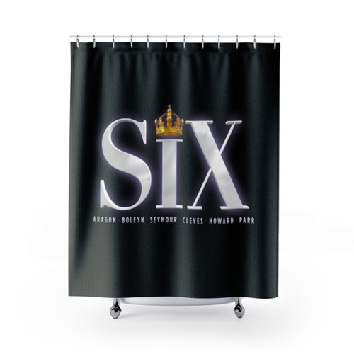 Six the Musical Logo Shower Curtains