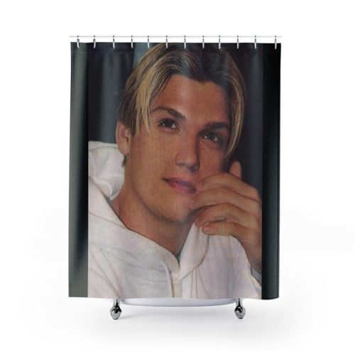 Nick Carter Shower Curtains - Featuring the Movie and Music Star
