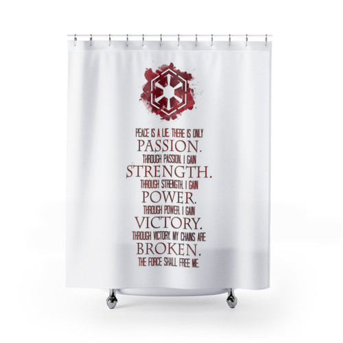 Star Wars Sith Code Shower Curtain