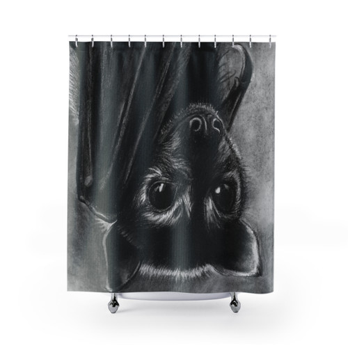 Cute Baby Bat Shower Curtain