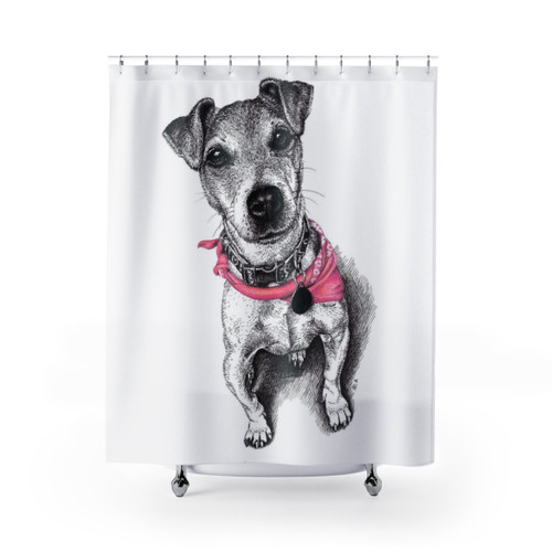 Jack Russell Terrier Shower Curtain