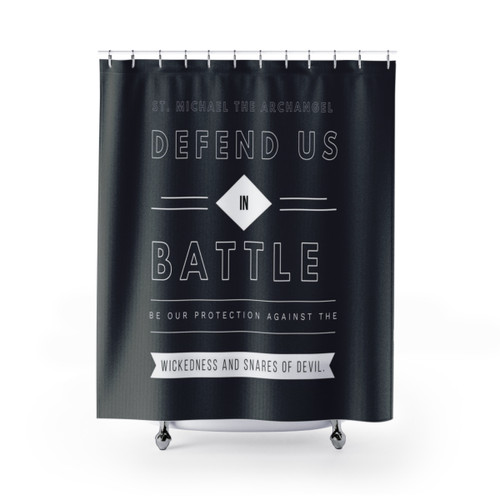 St. Michael Catholic Shower Curtain