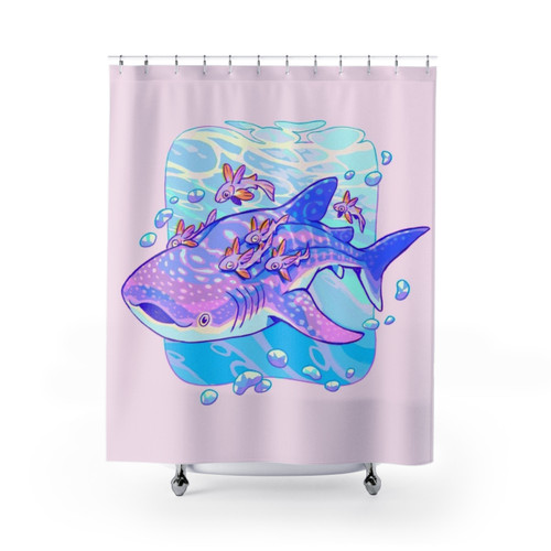 Whale Shark Anatomy Shower Curtain
