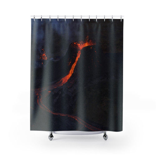 Volcanic Eruption Shower Curtains