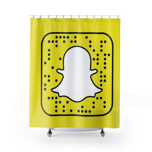 Snapchat Logo Shower Curtains