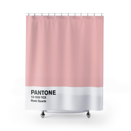 Pantone Rose Quartz Shower Curtain
