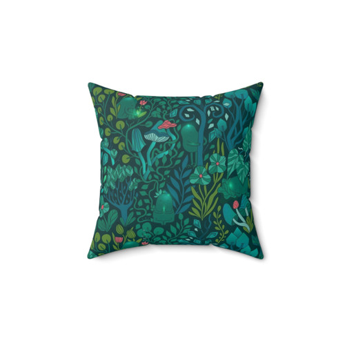 Enchanted Forest Pillow with Woodland Creatures