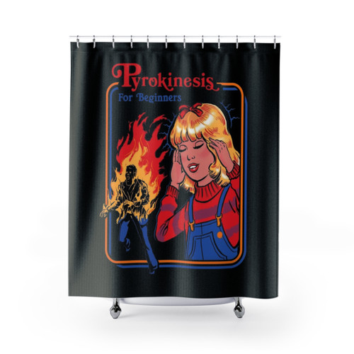 Vintage Pyrokinesis Shower Curtains