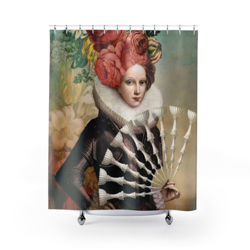 Digital Collage Shower Curtains