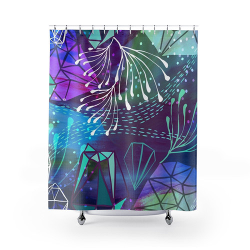 Chi Energy Abstract Shower Curtains