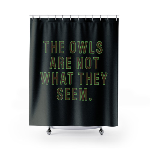 Twin Peaks Inspired Graphic Shower Curtain