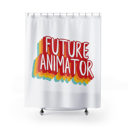 Colorful Future Animator Shower Curtain