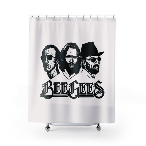Retro Bee Gees Trio Shower Curtain