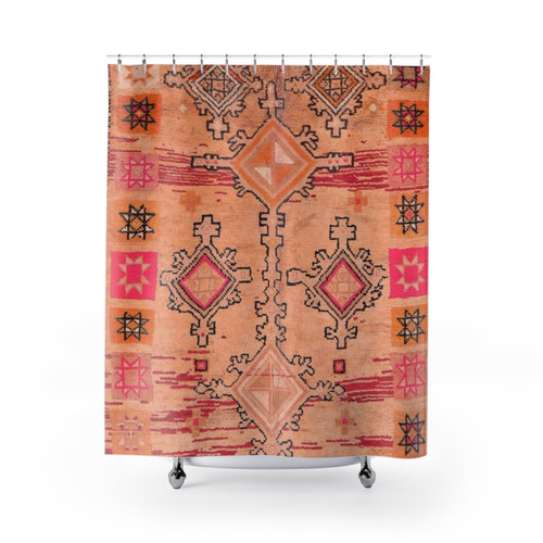 Vintage Moroccan Carpet Shower Curtain