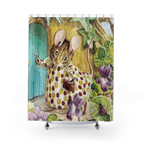 Beatrix Potter Cottage Mouse Shower Curtain