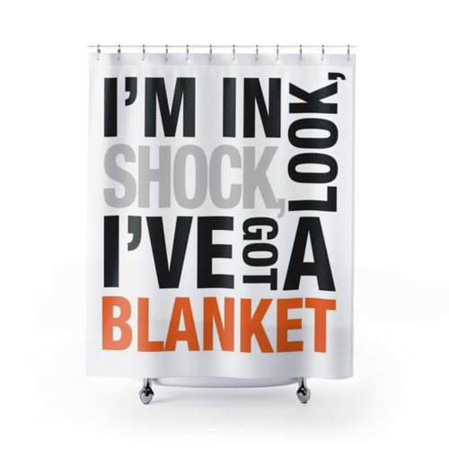 Sherlock Quote Typography Shower Curtains