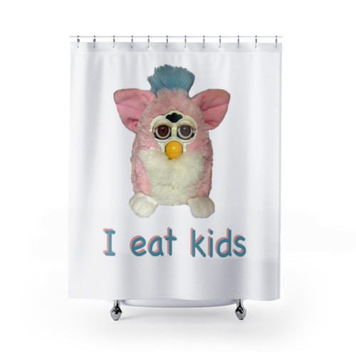Cursed Furby Shower Curtain