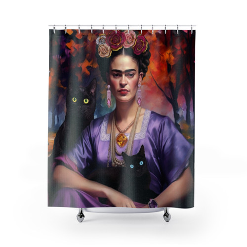 Vibrant Frida Kahlo Shower Curtains - Bring Mexican Art into your Bathroom