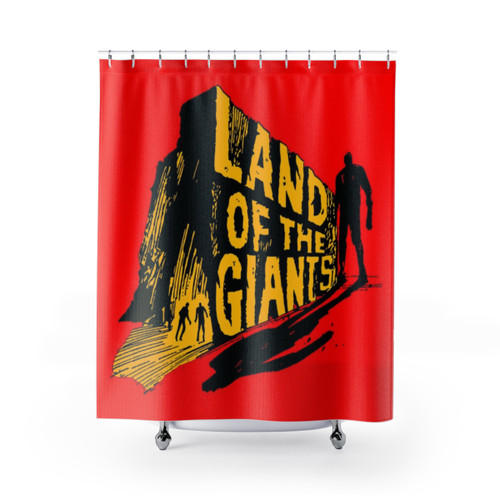 Land of the Giants Sci-Fi Shower Curtain