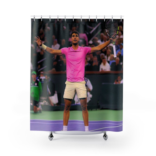 Carlos Alcaraz Tennis Shower Curtains
