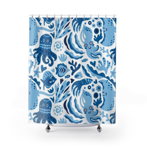 Save the Ocean Shower Curtains